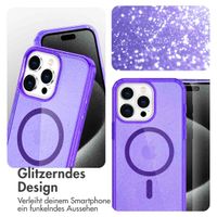 imoshion Sparkle Back Cover mit MagSafe Apple iPhone 15 Pro - Glitzer Violett