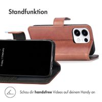 imoshion Luxuriöse Klapphülle Oppo Reno 16 / 16 Pro - Dunkelbraun