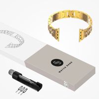 Selencia Sparkle Armband für das  Apple Watch Series 1 t/m 9 / SE (38/40/41 mm) | Series 10 / 11 (42 mm) - Gold