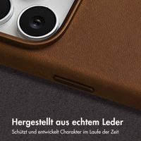 Accezz Vintage Leather Magsafe Backcover Apple iPhone 16 Pro - Tabacco Cognac