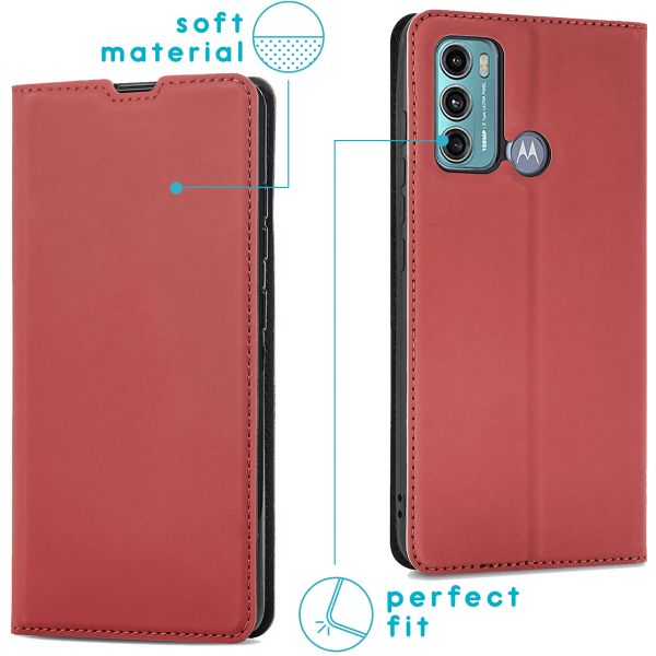 imoshion Slim Folio Klapphülle für das Motorola Moto G60 - Rot