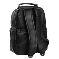 The Chesterfield Brand Austin Laptop Rucksack 14 Zoll - Echtes Leder - Schwarz