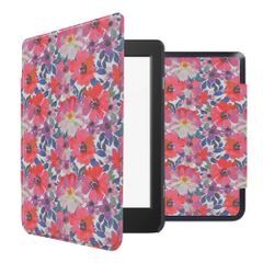 imoshion Design Slim Hard Case Klapphülle Tolino Page 2 - Flower Watercolor