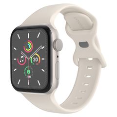 imoshion Silikon-Armband⁺ für  Apple Watch Series 1 t/m 9 / SE (38/40/41 mm) | Series 10 / 11 (42 mm) - Größe S/M - Starlight
