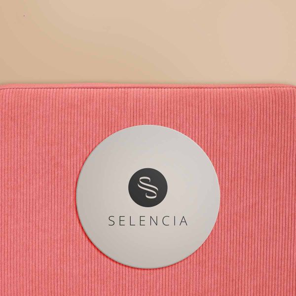 Selencia Cord Laptop Hülle 13-14 Zoll - Laptop Sleeve - Old Pink