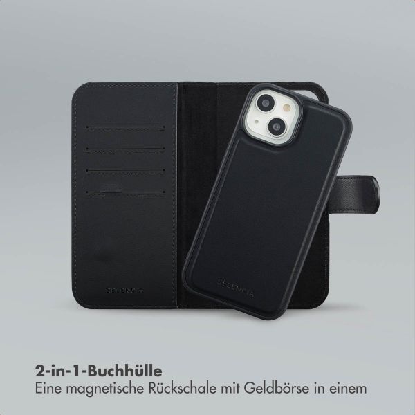 Selencia Olyn Abnehmbare Bookcase mit MagSafe Apple iPhone 15 - Schwarz