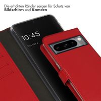 Selencia Echtleder Klapphülle für das Google Pixel 8 Pro - Rot