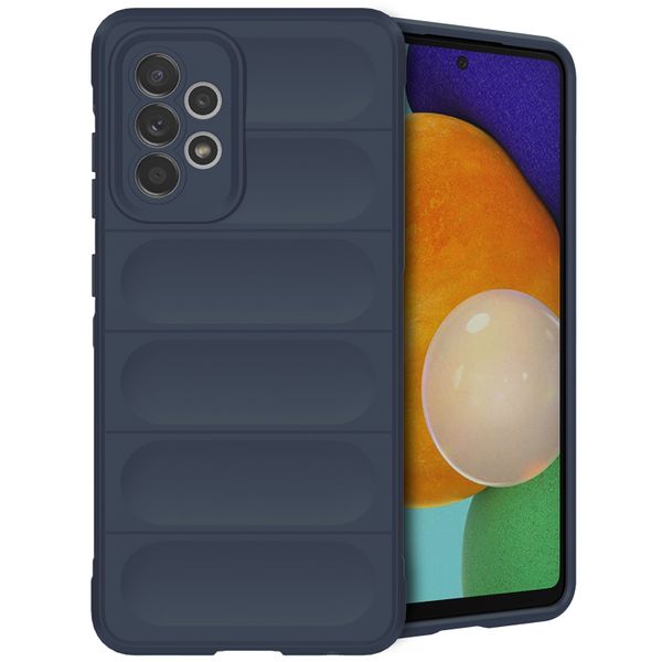 imoshion EasyGrip Back Cover für das Samsung Galaxy A52(s) (5G/4G) - Dunkelblau