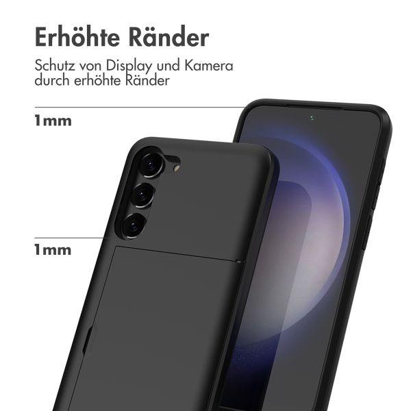 imoshion Backcover mit Kartenfach Samsung Galaxy S23 Plus - Schwarz