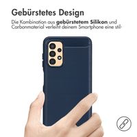 imoshion Brushed Back Cover Samsung Galaxy A13 (4G) - Dunkelblau
