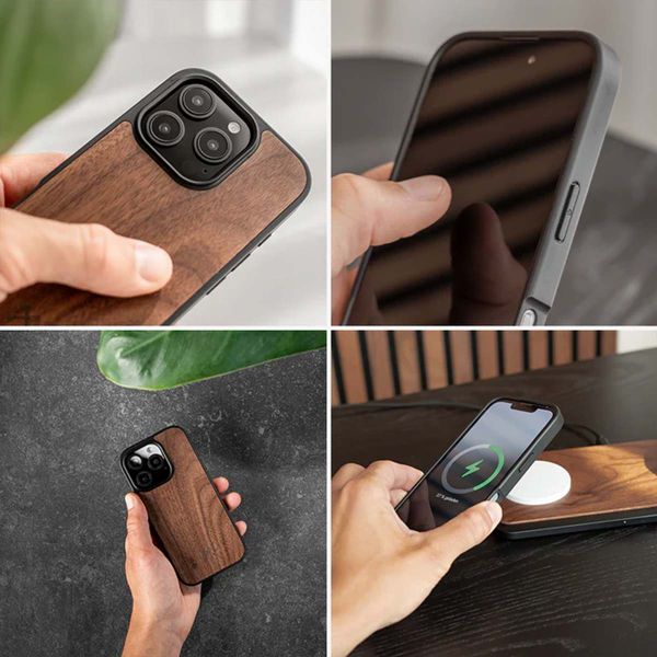 Woodcessories Bumper Case MagSafe für das iPhone 16 Pro Max - Walnut