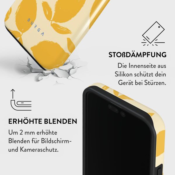 Burga Tough Back Cover für das iPhone 15 Pro - Lemon Tart