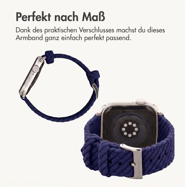imoshion Corduroy-Band für Apple Watch | 44/45/46/49 mm - Dunkelblau