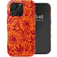 Selencia Vivid Tough Back Cover mit MagSafe für das iPhone 16 Pro Max - Tropical Vibes Apricot