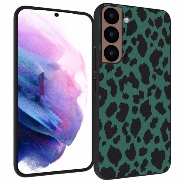 imoshion Design Hülle für das Samsung Galaxy S22 - Leopard - Schwarz / Grün