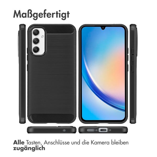 imoshion Brushed Back Cover Samsung Galaxy A34 (5G) - Schwarz