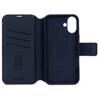 Decoded 2 in 1 Leather Klapphülle MagSafe für das iPhone 16 Plus - Navy