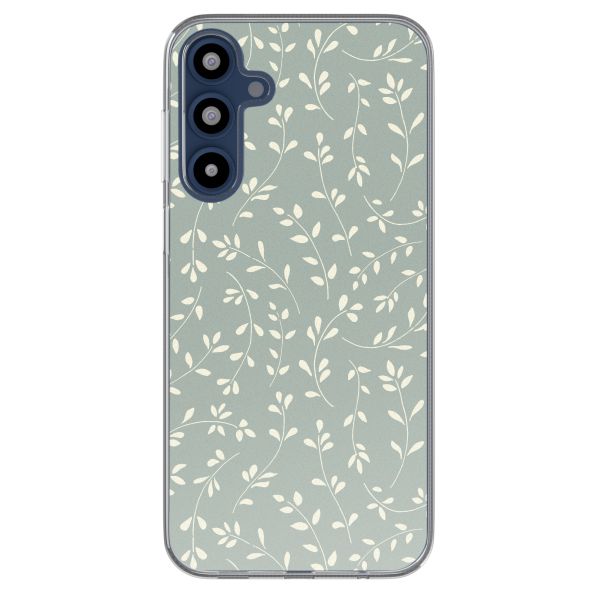 imoshion  Design Hülle für das Samsung Galaxy A16 - Smoke Green Flowers