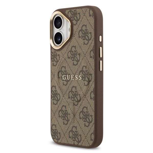Guess Classic 4G Logo Backcover MagSafe Apple iPhone 17 - Braun