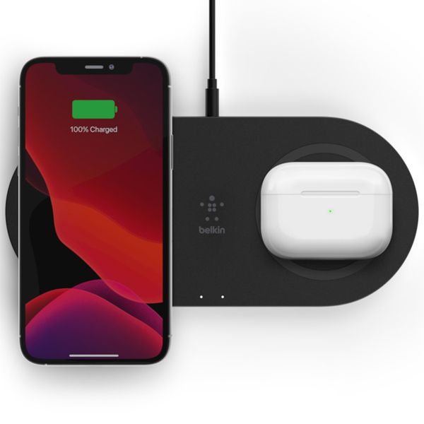 Belkin Dual Wireless Fast Charging Pads - 15W - Schwarz