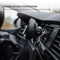 Fixed MagCool - Handyhalterung auto - Lüftungsgitter - MagSafe - Kabelloses Ladegerät - Schwar