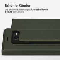 Accezz Premium Leather Slim Klapphülle Apple iPhone SE (2022 / 2020) / 8 / 7 / 6(s) - Grün