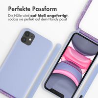 imoshion Silikonhülle mit Band für das iPhone 11 - Violett