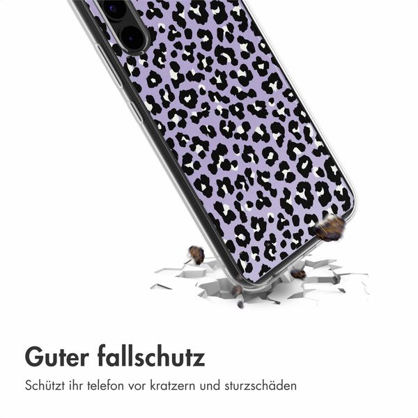 imoshion Design Hülle Samsung Galaxy A34 (5G) - Leopard Lilac