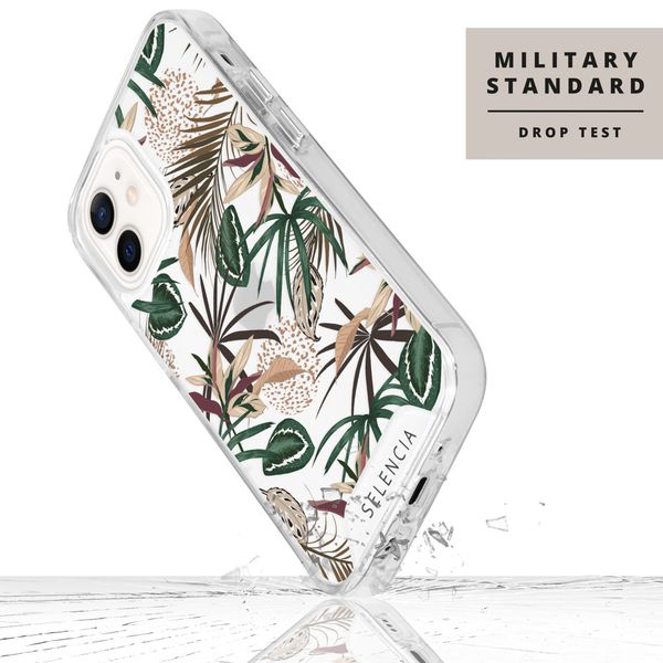 Selencia Zarya Fashion-Backcover mit zuverlässigem Schutz Apple iPhone 12 Mini - Jungle Leaves