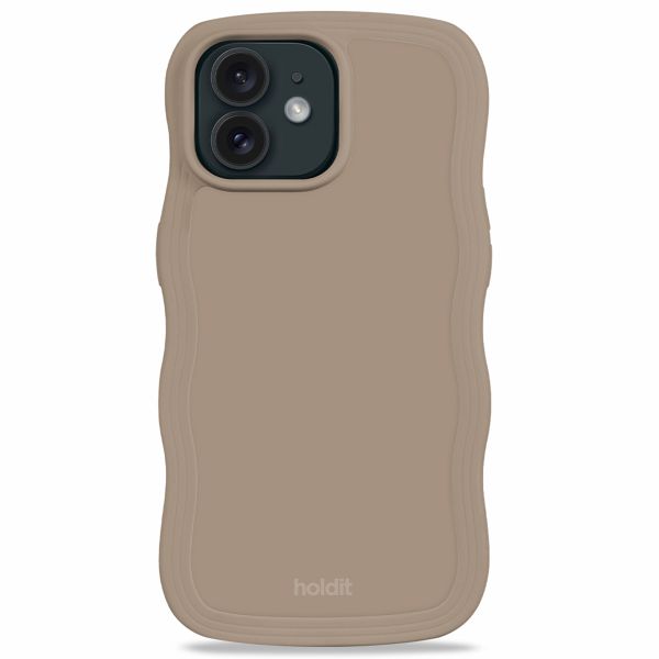 Holdit Wavy Case Apple iPhone 12 (Pro) - Mocha Brown