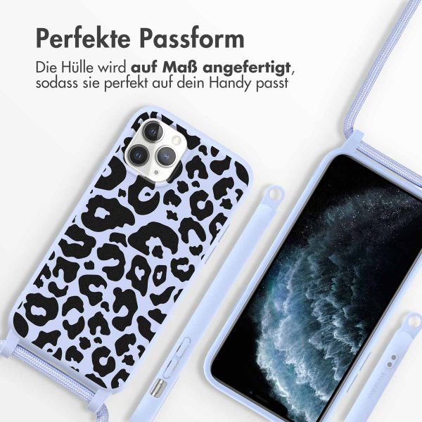 imoshion SilikonHülle design mit Band Apple iPhone 11 Pro - Animal Lila