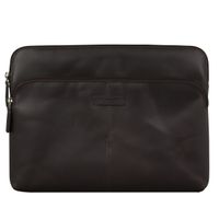 dbramante1928 Skagen Pro+ Sleeve - Laptop Hülle 14 Zoll - Laptop Sleeve - Echtes Leder - MacBook Pro 14 Zoll - Hunter Dark