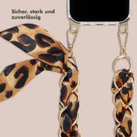 Selencia Luxus-Handyband mit Schal - Braun