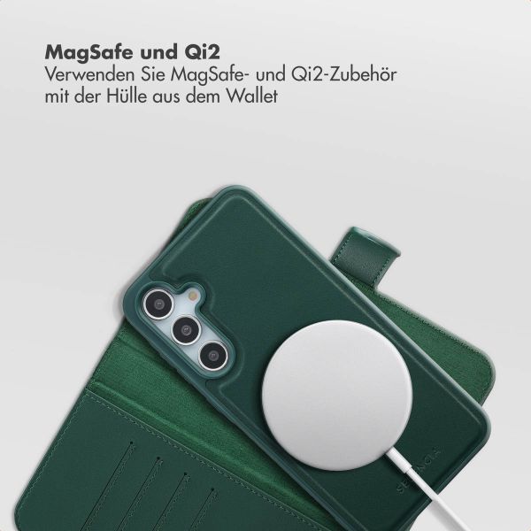 Selencia Olyn Abnehmbare Bookcase mit MagSafe Samsung Galaxy A35 / A55 - Grün