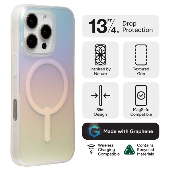 ZAGG Milan Snap Case mit MagSafe Apple iPhone 16 Pro Max - Iridescent