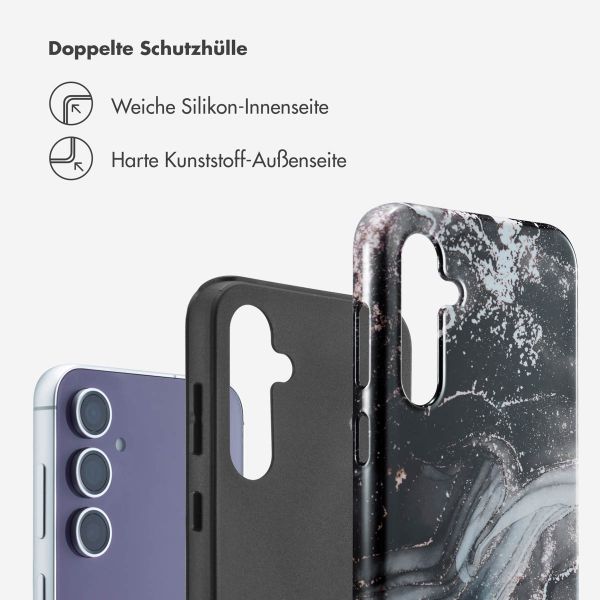 Selencia Vivid Back Cover Samsung Galaxy S23 FE - Chic Marble Black