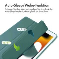 imoshion Trifold Hardcase Klapphülle Apple iPad 9 (2021) 10.2 Zoll / iPad 8 (2020) 10.2 Zoll / iPad 7 (2019) 10.2 Zoll - Grün