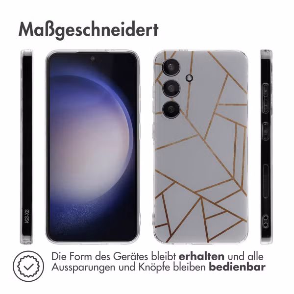 imoshion Design Hülle Samsung Galaxy S24 - White Graphic