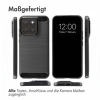imoshion Brushed Back Cover Motorola Moto G77 - Schwarz