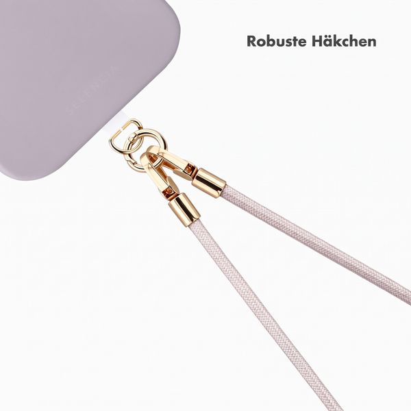 Selencia Universal Handyband mit 2 Haken - verstellbar - Muted Mauve