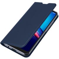 Dux Ducis Slim TPU Klapphülle für Motorola Moto E6s - Dunkelblau