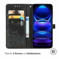 imoshion Mandala Klapphülle für das Xiaomi Redmi Note 12 Pro - Schwarz