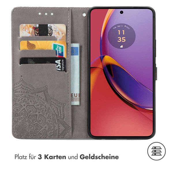 imoshion Mandala Klapphülle für das Motorola Moto G84 - Grau