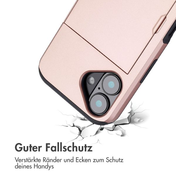 imoshion Backcover mit Kartenfach Apple iPhone 16 - Rosé gold