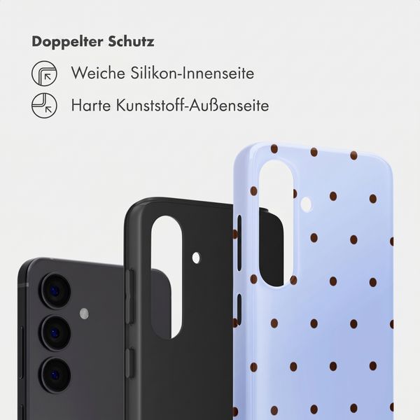 Selencia Vivid Back Cover Samsung Galaxy S24 - Happy Dots Digital Sky