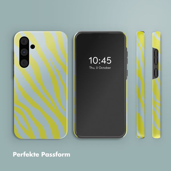 Selencia Vivid Back Cover Samsung Galaxy A55 - Zebra Winter Sky Titanium Yellow