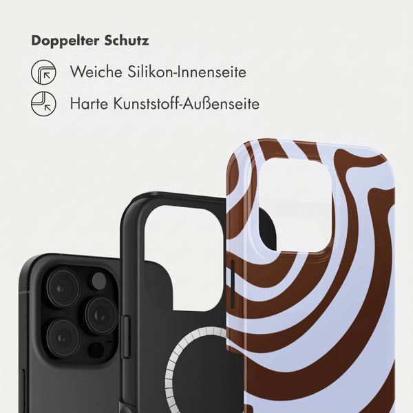 Selencia Vivid Rückabdeckung mit MagSafe Apple iPhone 16 Pro Max - Dream Swirl Chocolate