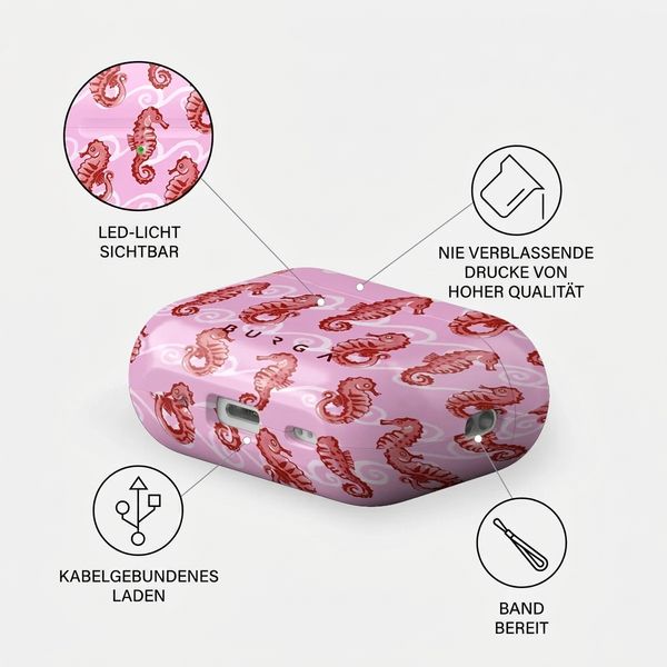 Burga Hardcase Hülle Apple AirPods Pro 2 - Coral Reef