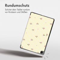 imoshion Design Trifold Klaphülle Samsung Galaxy Tab A11 Plus / A9 Plus - Garden Stripes