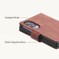 imoshion Luxuriöse Klapphülle Samsung Galaxy Z Fold 8 - Dunkelbraun